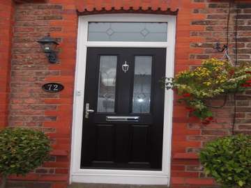 Mrs K. Upton By Chester Cheshire - Apeer 70 Triple Glazed composite door. Double rebate sealed U Value .95 composite doors Cheshire. 